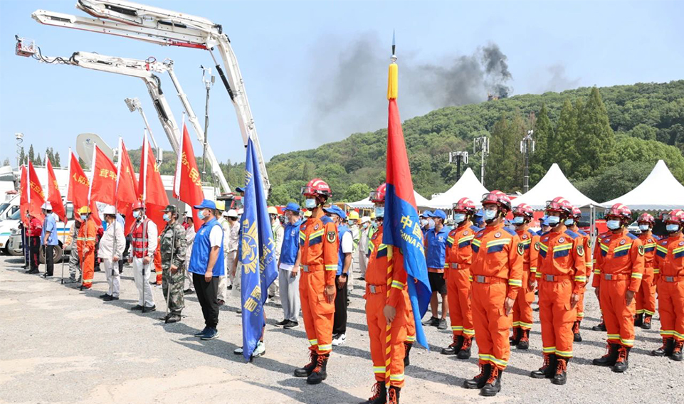 上海誠格集團隔熱斗篷助力佘山森林防火演練,為城市綠肺保駕護航